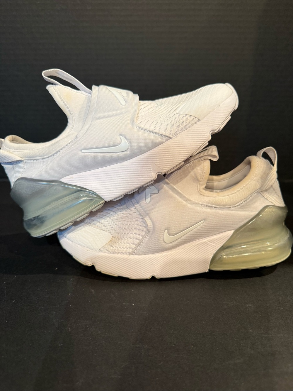 Nike Kids Air Max Slip-On Sneakers — White/Cream size 1Y